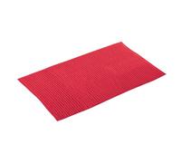 MSV France Tapis de bain Chenille microfibre 60x90 cm – poils longs antidérapant, rouge