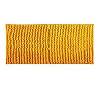 MSV Tapis de Bain Tapis de Douche „Chenille“ Poils Longs Microfibres Moelleux Anti-dérapant 40x60 cm Safran Jaune