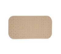 MSV Tapis de douche antibactérien et antidérapant avec ventouses, beige 36×76 cm, lavable 60 °C
