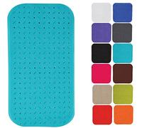 MSV Tapis Fond de Baignoire antidérapant Caoutchouc Class 36x76cm Bleu Ciel