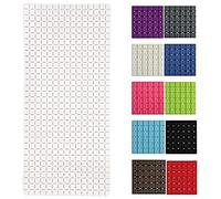 MSV Tapis Fond de Baignoire antidérapant Caoutchouc Quadro 36x76cm Blanc