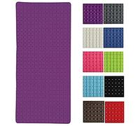 MSV Tapis Fond de Baignoire antidérapant Caoutchouc Quadro 36x76cm Violet