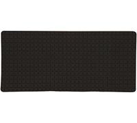 MSV Tapis antidérapant fond de baignoire Caoutchouc Quadro Design moderne 36 x 76 cm Noir