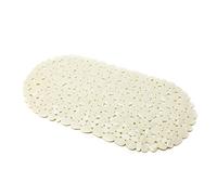 MSV Tapis de fond de baignoire PVC Galets 100% PVC sans phtalates 68 x 35 cm Blanc antidérapant