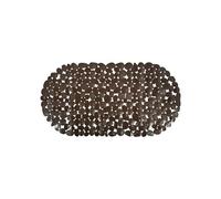 MSV Tapis Fond de Baignoire PVC Galets 35x68cm Chocolat