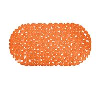 MSV Tapis Fond de Baignoire PVC Galets 35x68cm Orange