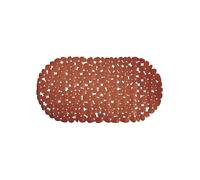 MSV - Tapis Fond de Baignoire PVC Galets - 100% PVC sans Phtalates - 68 x 35 cm - Terracotta - Surface Antidérapante pour Sécurité et Confort - Facile d'entretien