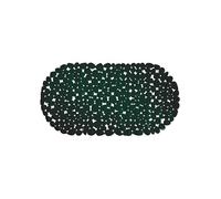MSV - Tapis Fond de Baignoire PVC Galets - 100% PVC sans Phtalates - 68 x 35 cm - Vert Foncé - Surface Antidérapante pour Sécurité et Confort - Facile d'entretien