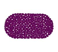 MSV Tapis Fond de Baignoire PVC Galets 35x68cm Violet