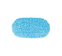 MSV Tapis Fond de Baignoire PVC Galets 35x68cm Bleu Transparent