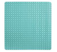 MSV - Tapis Fond de Douche Antidérapant - Caoutchouc Quadro - 54 x 54 cm - Bleu Aqua - Surface Sécurisée pour Douche - Adapté à Tous Types de Sols - Facile à Nettoyer