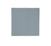 MSV - Tapis Fond de Douche Antidérapant - Caoutchouc Quadro - 54 x 54 cm - Gris - Surface Sécurisée pour Douche - Adapté à Tous Types de Sols - Facile à Nettoyer