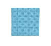 MSV Tapis Fond de Douche antidérapant Caoutchouc Quadro 54x54cm Bleu