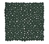 MSV Tapis Fond de Douche PVC Galets 53x53cm Vert Foncé