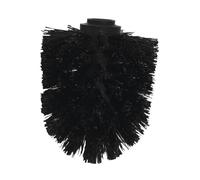 MSV - Tête de Brosse WC en Plastique Durable - Design Moderne et Élégant - Nettoyage Efficace et Hygiénique - Ø 8 x 10 cm - Couleur Noire - Filetage à Vis Sécurisé - Accessoire Pratique pour Toilettes