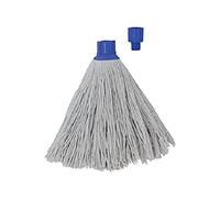 MSV V100258 Frange avec Embout Hexagonal Coton Fibres/Polyéthylène Blanc/Bleu 220 g