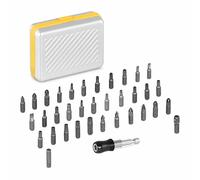 MSW ACC-B1 Jeu D'Embouts De Vissage Boite Visseuse Coffret Tournevis Porte-Embout Avec Plusieurs Embouts (34 pi?ces, Matériau : acier au chrome-vanadium, Utilisation universelle)