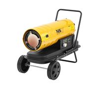 MSW Canon à air chaud diesel avec roues 20 kW 18 l - Canon à air chaud fioul Chauffage de chantier Canon à chaleur gaz