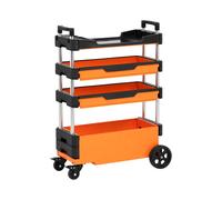 MSW Chariot d'atelier - 2 tiroirs - réglable en hauteur MSW-PPTRO-0A