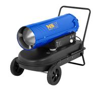 MSW Chauffage soufflant chantier - Diesel - avec chariot - 30 kW - 36 l MSW-TW-DH-30000
