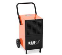 MSW Déshumidificateur professionnel 55 l/24 h 62 m² 500 m³/h Poignée et 2 roues - Séchoir de chantier Absorbeur d'humidité Électrique Industriel Cave et Garage