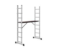 MSW Échafaudage pliant - 3 en 1 - jusqu'à 3,8 m MSW-SLAD-380