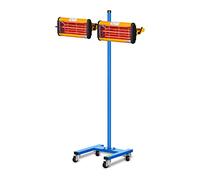 MSW IR-DRYER2000.2 Sécheur Infrarouge Lampe Infrarouge Carrosserie Peinture (2200 W, 2 Émetteurs, 40-100 °C, Surface Sèche 800 x 800 mm, Hauteur Max. 213,5 cm, Minuterie 1-60 Min)
