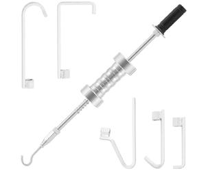 MSW Masse À Inertie Marteau Outil De Carrosserie Carrossier Débosselage Débosseleur MSW-DENTPULLER.SET12 (Masse de 5,3 kg, Petites & Grandes Bosses, 5 Crochets, Simple À Utiliser, Acier)
