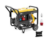 MSW MSW-AVR 7500F EURO5 Groupe électrogène diesel 7500 W 12,5 L 230/400 V mobile AVR Euro 5 Groupe électrogène Groupe electrogene diesel