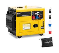 MSW MSW-AVR 7500S EURO5 Groupe électrogène diesel 7500 W 16 L 230/400 V mobile AVR Euro 5 Groupe électrogène Groupe electrogene diesel