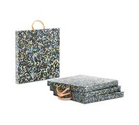 MSW MSW-CP-500-18 Plaques De Calage 50 x 50 x 5 cm Charge Maximale De 18 000 kg Lot De 4 Plaques De Calage Grue Plaques De Calage Nacelle