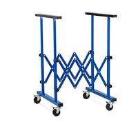 MSW MSW-TUS-400 Tréteau Télescopique Table-Tréteau Support Mobile pour Peinture Carrosserie (Hauteur : 79 ? 127 cm, Largeur : 27 ? 130 cm, 4 Roues avec Freins)