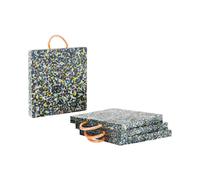 MSW MSW-CP-400-12 Plaques De Calage 40 x 40 x 4 cm Charge Maximale De 12 000 kg Lot De 4 Plaques De Calage Grue Plaques De Calage Nacelle