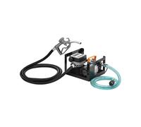 MSW Pompe Électrique À Gasoil Avec Volucompteur Carburant Fioul Diesel Gazole MSW-OP60S (60 l/min, 600 W, Hauteur D'Aspiration 4 m, Indice IP55, Tuyaux Et Pistolet Inclus)