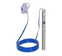 MSW Pompe Immergée 3800 L/h, 370 W, Profondeur de pompage max. 37 m, Diamètre de la pompe 70 mm, Acier inox - Pompe de Puits Submersible