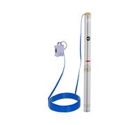 MSW Pompe immergée - 95 mm / 3.75'' - 10 800 l/h - 2200 W - 50 m de câble / 91 m de hauteur d'élévation - Inox MSW-SPP48-220-50