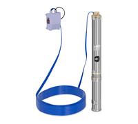 MSW Pompe immergée -95 mm / 3,75'' - 4800 l/h - 750 W - 20 m de câble / 88 m de hauteur d'élévation - Inox MSW-SPP43-075