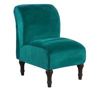 Mswborml D,1PCS, Moderne Housse de Fauteuil sans Accoudoir en Velour, Antidérapant Housses de Chaise d'appoint sans Bras pour Salon, Extensible Housse de Chaise sans Accoudoirs, Lavable en Machine