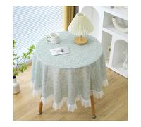 Mswborml Dentelle Couverture de Table A Manger, Doux Nappe de Table Ronde en Anti Tache Intérieur Extérieur, Rétro Nappes Rondes Lavable pour Décoration Cuisine Jardin, Lavable,A,Dia 80cm/31in