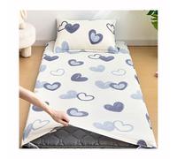 Mswborml Imprimé Housse de Matelas Futon avec Fermeture Éclair, Coton Housse de Protection pour Futon, Traditionnel Japonais Couvre Matelas Futon pour 4 Saisons Housse de Tatami,J,90x190cm/35x75in