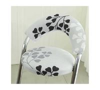 Mswborml Imprimé Housse de Tabouret de Bar avec Dossier Creuse, Extensible Housse de Chaise de Bar Rond, Amovible Couverture Chaise Pub Pivotante, pour Chaise Salle à Manger Haute,A,2PCS