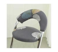 Mswborml Imprimé Housse de Tabouret de Bar avec Dossier Creuse, Extensible Housse de Chaise de Bar Rond, Amovible Couverture Chaise Pub Pivotante, pour Chaise Salle à Manger Haute,C,2PCS