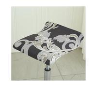 Mswborml Imprimé Housse de Tabouret de Bar Carre Lot de 4/2, Universelle Couvre Siege Tabouret de Bar avec Fond Élastique, Industriel Housse pour Chaise Haute de Bar Scandinave, Lavable,F,2PCS