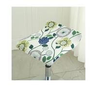 Mswborml Imprimé Housse de Tabouret de Bar Carre Lot de 4/2, Universelle Couvre Siege Tabouret de Bar avec Fond Élastique, Industriel Housse pour Chaise Haute de Bar Scandinave, Lavable,U,4PCS