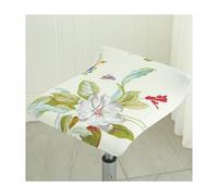 Mswborml Imprimé Housse pour Tabouret de Bar Carré Lot de 4/2, Industriel Housse pour Chaise Haute de Bar Scandinave, Amovible Housse de Tabouret de Bar Lavable, Facile à Installer,A,1PC