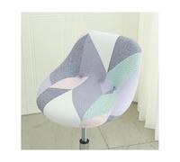Mswborml Incurvè Housse de Tabouret de Bar avec Petit Dossier, Scandinave Housse Chaise Haute de Bar avec Dossier, Extensible Protecteur Chaise de Salle à Manger avec Fond Élastique, Lavable,M,2PCS