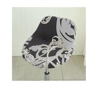 Mswborml Incurvè Housse de Tabouret de Bar avec Petit Dossier, Scandinave Housse Chaise Haute de Bar avec Dossier, Extensible Protecteur Chaise de Salle à Manger avec Fond Élastique, Lavable,E,2PCS