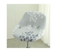Mswborml Incurvè Housse de Tabouret de Bar avec Petit Dossier, Scandinave Housse Chaise Haute de Bar avec Dossier, Extensible Protecteur Chaise de Salle à Manger avec Fond Élastique, Lavable,T,2PCS