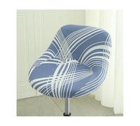 Mswborml Incurvè Housse de Tabouret de Bar avec Petit Dossier, Scandinave Housse Chaise Haute de Bar avec Dossier, Extensible Protecteur Chaise de Salle à Manger avec Fond Élastique, Lavable,L,2PCS