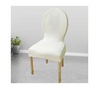 Mswborml Lot de 2/1 Housse pour Chaise de Salle a Manger Dossier Haut Rond, Extensible Couverture de Chaises de Bureau sans Bras, Cuisine Couvre Chaise Scandinave Salle a Manger Lavable,J,2PCS